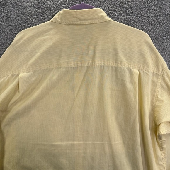 Patagonia Men's Shirt XL Yellow Button-Up Lightweight Outdoor Casual Long Sleeve - Picture 6 of 9